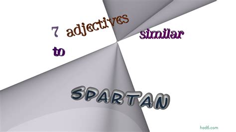 spartan adjective .